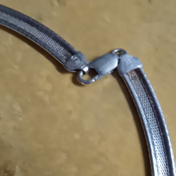 925 Italian Silver Choker Statement Necklace - Picture 4 of 5